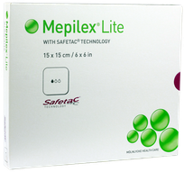 MEPILEX  Lite 15x15 cm brūču pārsējs, 5 gab.