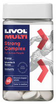 LIVOL  Multi Strong Complex tabletes, 60 gab.