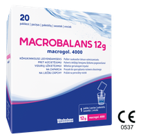 MACROBALANS 12 g pulveris iekšķīgi lietojama šķīduma pagatavošanai, 20 gab.