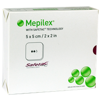 MEPILEX  MEPILEX 5x5cm pārsējs brūču ārstēšanai, 5 gb.,