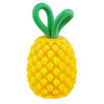 OUTWARD HOUND Dental Pineapple, Dzeltena rotaļlieta, 1 gab.