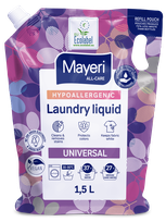 MAYERI Hipoalerģisks Universal Refill šķidrais veļas mazgāšanas līdzeklis, 1500 ml