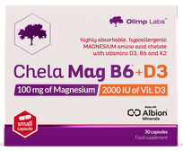 OLIMP LABS Chela Mag B6 +D3 kapsulas, 30 gab.