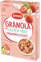 EMCO Granola Strawberry Chocolate pārslas, 340 g