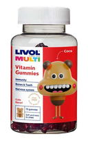 LIVOL  Multi vitamīni ar kolas garšu želejas lācīši, 75 gab.