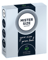 MISTER SIZE 47/160 mm prezervatīvi, 3 gab.