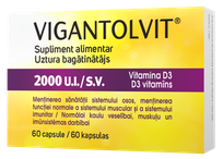 VIGANTOLVIT 2000SV D3 kapsulas, 60 gab.