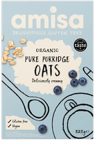 AMISA Organic Gluten Free Pure Oats biezputra, 325 g