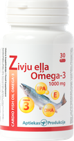 APTIEKAS PRODUKCIJA Sirds Zivju Eļļa 1000 mg kapsulas, 30 gab.