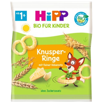 HIPP Organic Crunchy Loops uzkoda, 25 g
