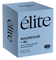 ELITE Magnesium + B6 tabletes, 120 gab.