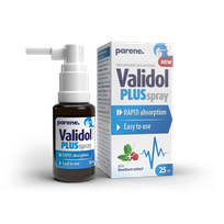 PARENE Validol Plus sprejs, 25 ml