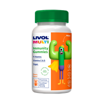 LIVOL  Multi Immunity Vegan želejas konfektes, 60 gab.
