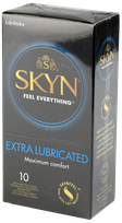 LIFESTYLES Skyn Extra Lubricate prezervatīvi, 10 gab.