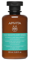 APIVITA Oily Roots & Dry Ends, Nettle & Propolis šampūns, 250 ml