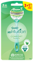 WILKINSON SWORD Myintuition Xtreme3 Comfort Female vienreizlietojamie skuvekļi, 4 gab.