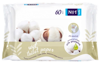 BELLA Nr. 1 mitrais tualetes papīrs, 60 gab.