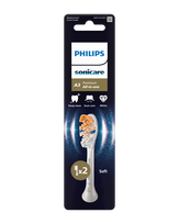 PHILIPS Sonicare Premium All-in-One (balti) elektriskās zobu birstes uzgaļi, 2 gab.