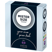 MISTER SIZE 69/225 mm prezervatīvi, 3 gab.