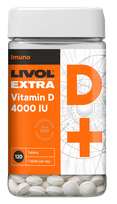 LIVOL  Extra Vitamin D 4000IU tabletes, 120 gab.