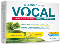 VOCAL  Lemon sūkājamās tabletes, 24 gab.