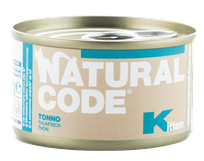NATURAL CODE Kitten Tuncis mitrā barība, 85 g