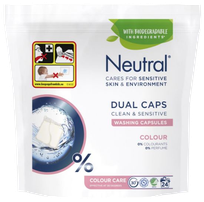 NEUTRAL Duo Colour kapsulas veļas mazgāšanai, 24 gab.