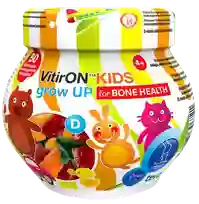VITIRON Kids Grown UP (4+ g.v.) kaulu veselībai košļājamās pastilas, 50 gab.