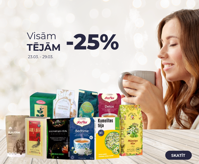 Tējām -25%