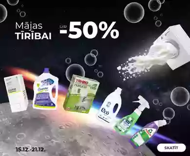 Līdz -50% Mājas tīrībai