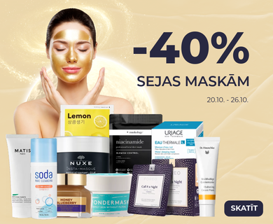 -40% Sejas maskām! Super piedāvājums!