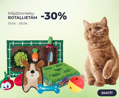 Mājdzīvnieku rotaļlietām -30%
