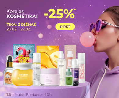 -25% Korejas kosmētikai. Tikai 3 dienas.