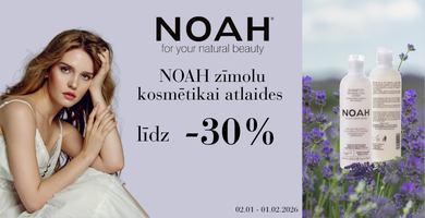 Noah zīmola kosmētikai līdz -30%