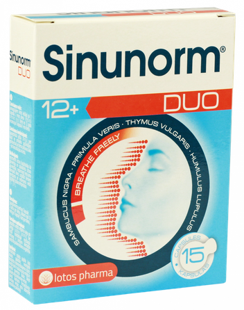 SINUNORM  Duo kapsulas, 15 gab.