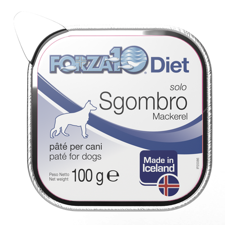 FORZA10 Solo Diet Skumbrija, Suņiem pastēte, 100 g