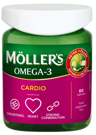 MOLLERS Omega-3 Cardio kapsulas, 60 gab.