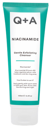Q+A Niacinamide Gentle Exfoliating attīrošs līdzeklis, 125 ml