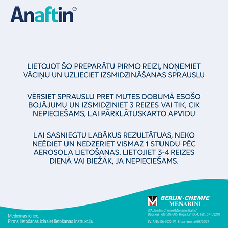 ANAFTIN  Spray aerosols, 15 ml