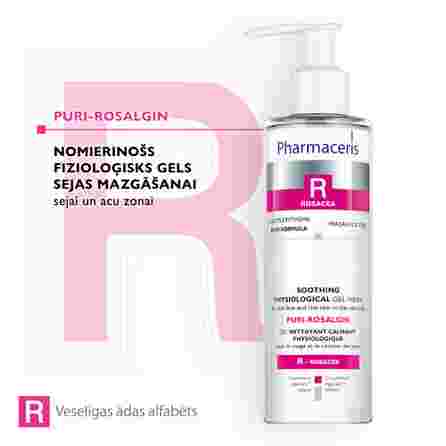 PHARMACERIS R Puri-Rosalgin želeja sejas mazgāšanai, 190 ml