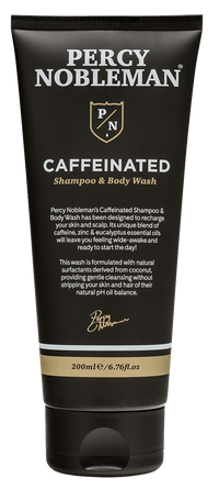 PERCY NOBLEMAN Caffeinated šampūns un mazgāšanās līdzeklis, 200 ml