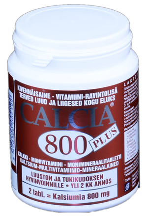 CALCIA 800 Plus tabletes, 140 gab.