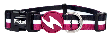 DASHI Stripes3 Purple&Black XS kakla siksna, 1 gab.