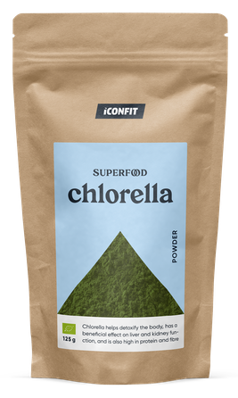 ICONFIT Organic Chlorella pulveris, 125 g