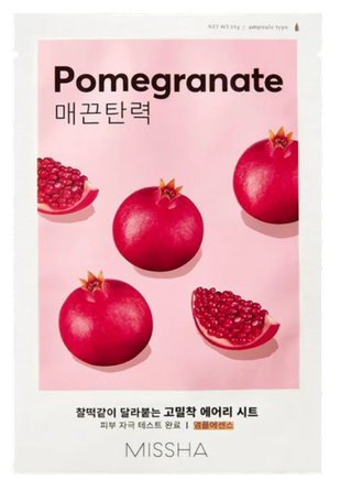 MISSHA Airy Fit Pomegranate sejas maska, 19 g