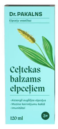 DR. PAKALNS elpceļiem Ceļtekas balzams, 120 ml