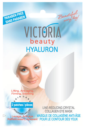 VICTORIA BEAUTY Hyaluron Crystal Collagen acu spilventiņi, 2 gab.