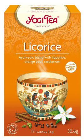 YOGI TEA Licorice 1.8 g tēja maisiņos, 17 gab.