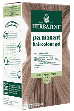 HERBATINT 8C Light Ash Blonde matu krāsa, 170 ml