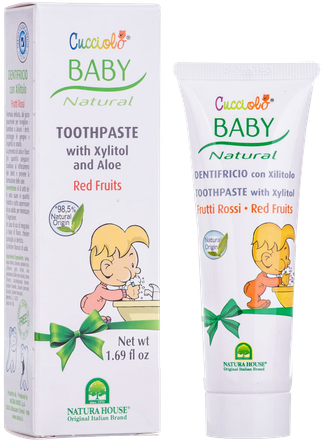 NATURA HOUSE Cucciolo Baby Red Fruits bērnu zobu pasta, 50 ml